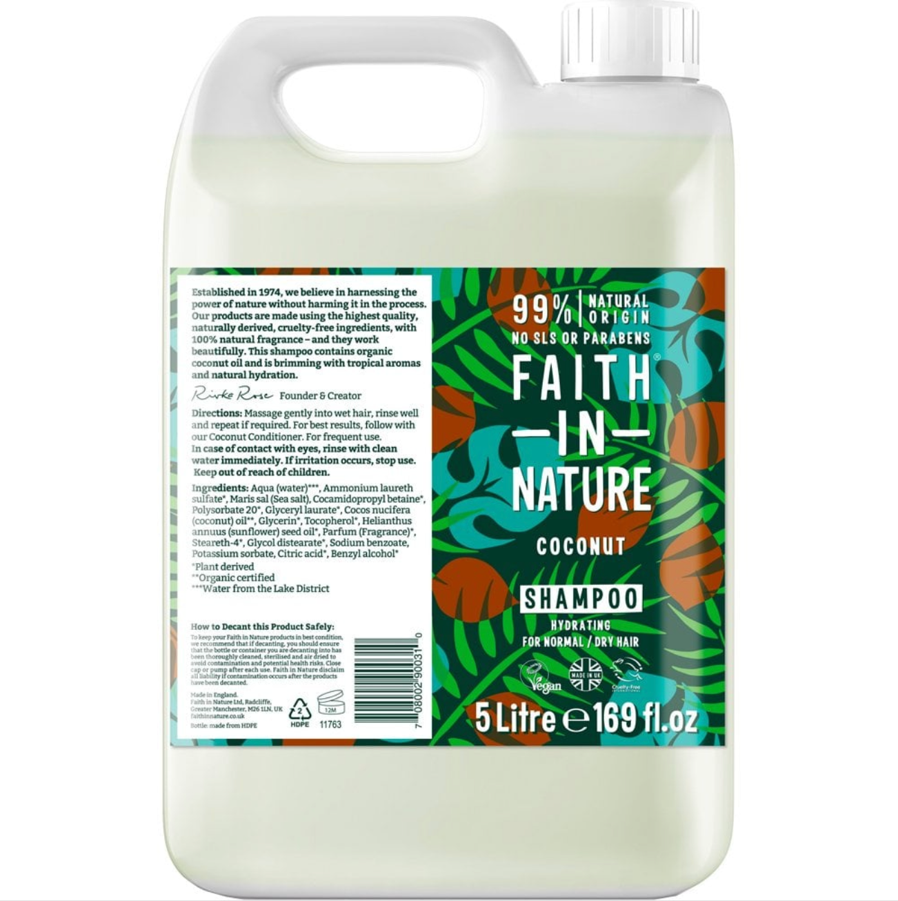 Faith In Nature Shampoo - Coconut (Per 100ml)